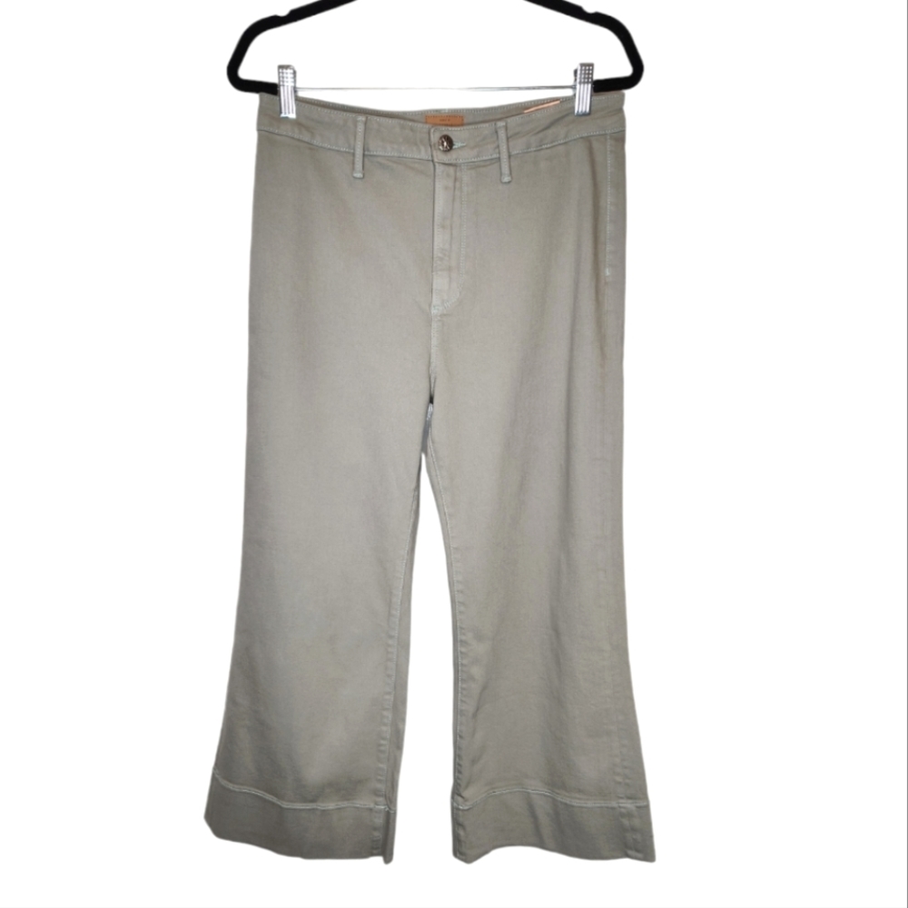 Driftwood Charlee Wide Leg Green Jeans Size 29